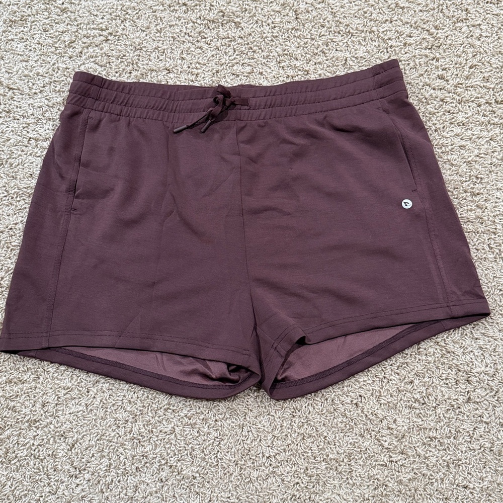 NWT Baleaf Women's Casual Shorts Brown 3XL